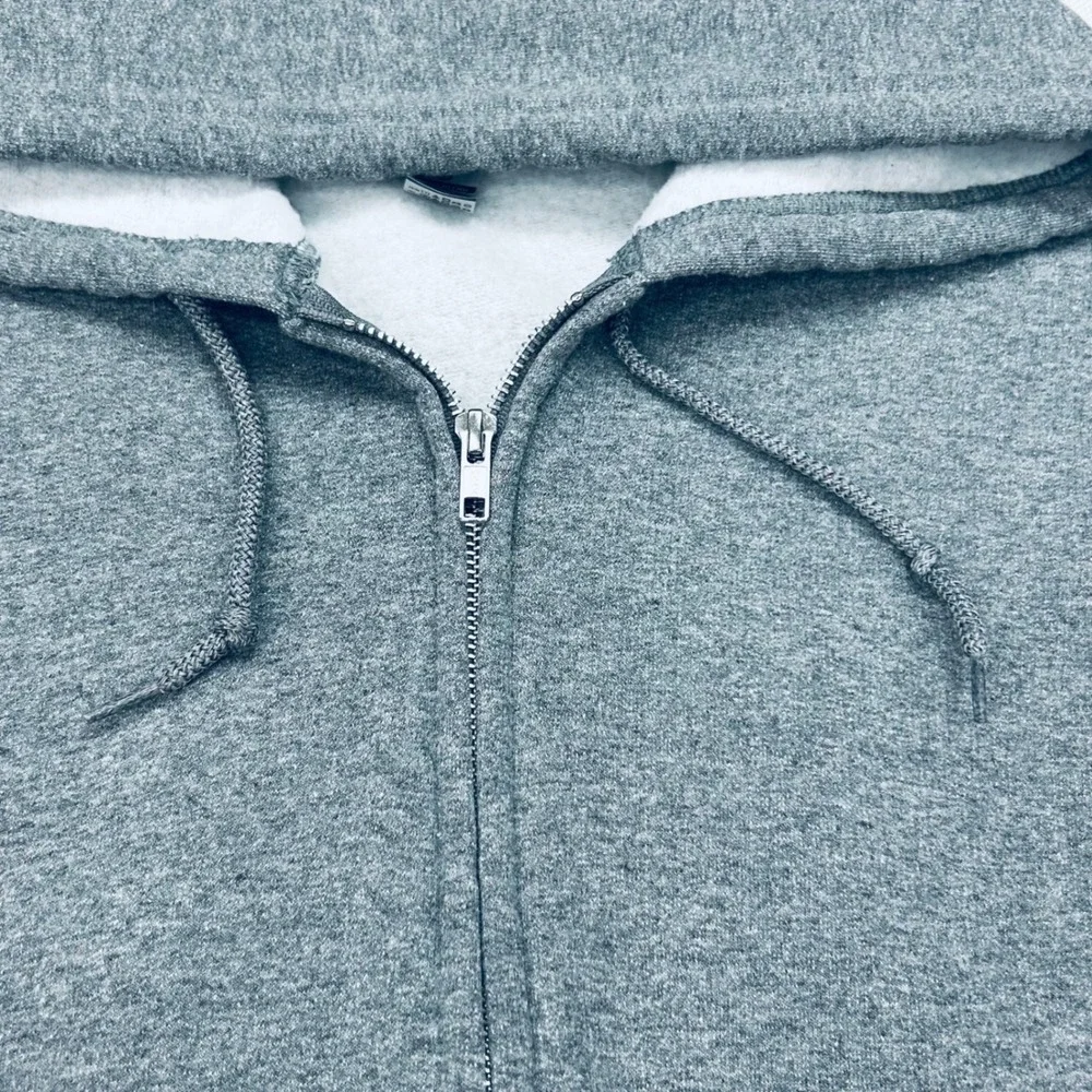 Gildan Volkswagen VW‎ Logo Graphic Zip Up Hoodie Heather Grey Mens Large